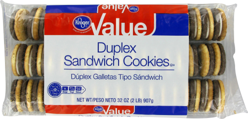 Kroger® Value Duplex Sandwich Cookies Perspective: front
