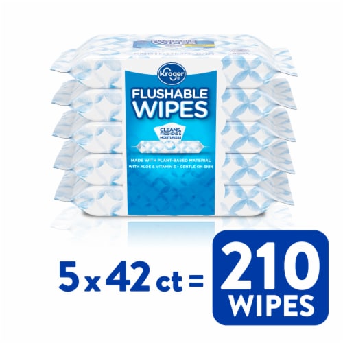 Kroger® Flushable Wipes Perspective: front