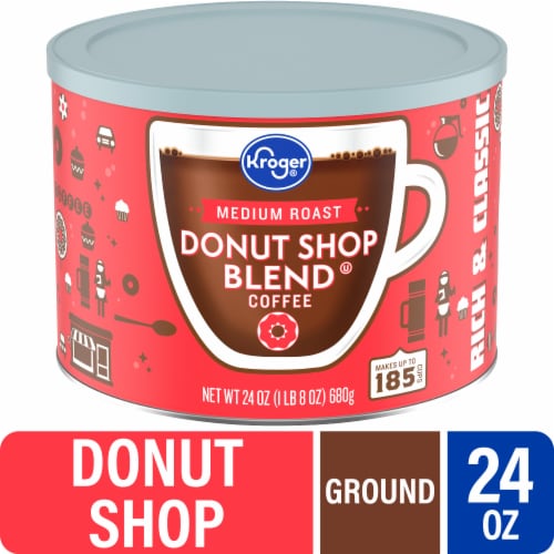 Kroger® Donut Shop Blend Medium Roast Ground Coffee Perspective: front