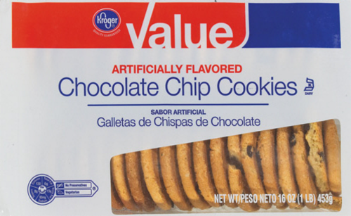 Ralphs Value Chocolate Chip Cookies Perspective: front