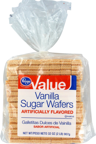 Kroger® Value Vanilla Sugar Wafers Perspective: front