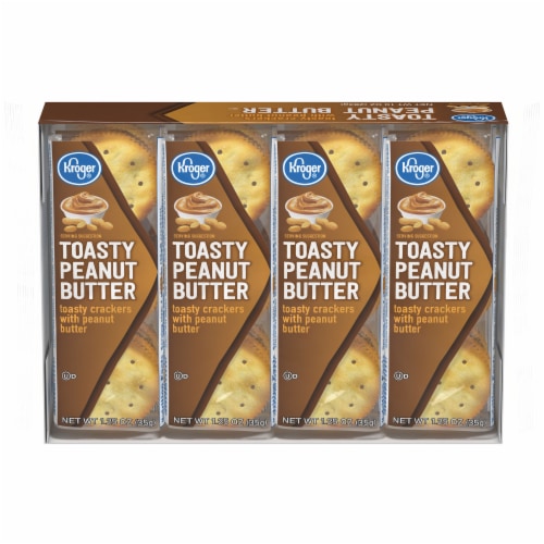 Kroger® Toasty Peanut Butter Sandwich Crackers Perspective: front