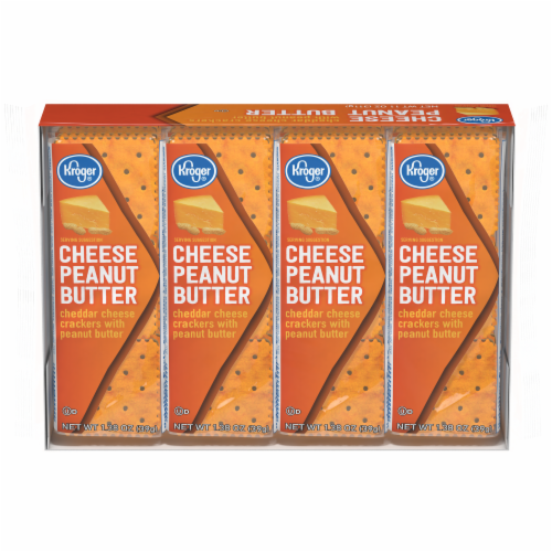 Kroger® Cheese Peanut Butter Sandwich Crackers Perspective: front