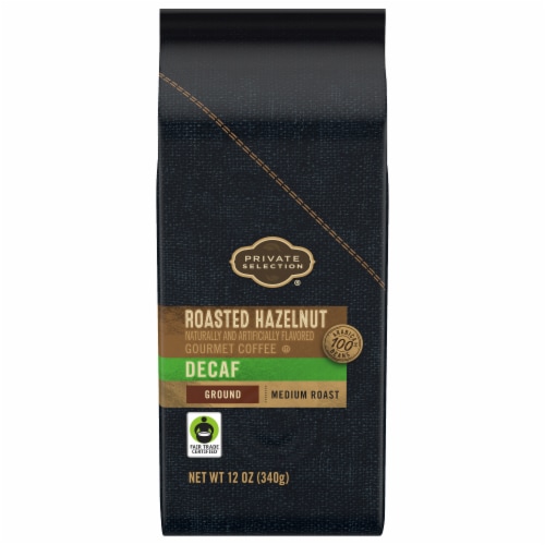 Private Selection® Fair Trade Roasted Hazelnut Decaffeinated Medium Roast Ground Coffee Perspective: front