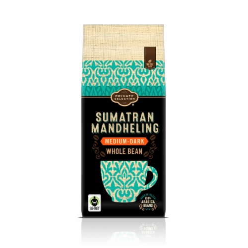 Private Selection® Fair Trade Sumatran Mandheling Medium-Dark Roast Whole Bean Coffee Perspective: front