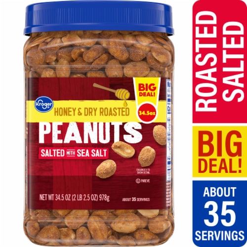 Kroger® Honey & Dry Roasted Peanuts BIG Deal! Perspective: front