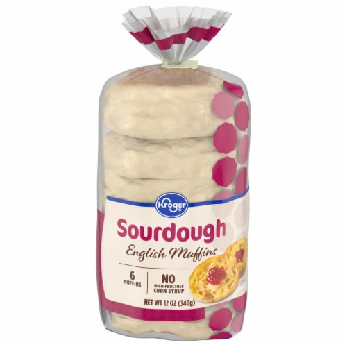Kroger® Sourdough English Muffins Perspective: front