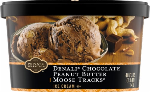 Private Selection® Denali® Chocolate Peanut Butter Moose Tracks Ice Cream Tub