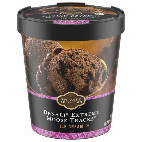 Private Selection® Denali® Extreme Moose Tracks® Ice Cream Pint Perspective: front