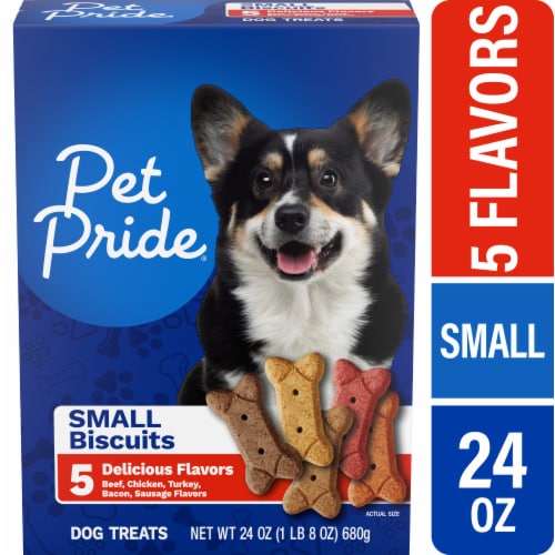 Pet Pride® Small Biscuits Dog Treats 5 Flavors Perspective: front