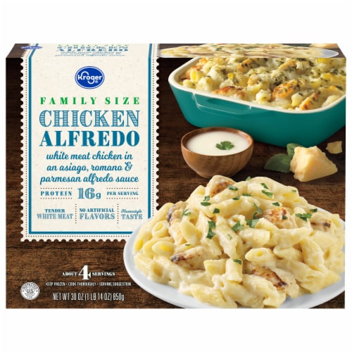 Kroger® Chicken Alfredo Family Size Frozen Meal Perspective: front