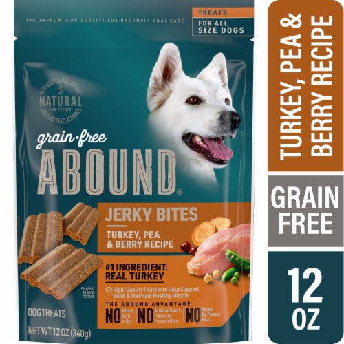 Abound® Grain Free Turkey Pea & Berry Jerky Bites Dog Treats