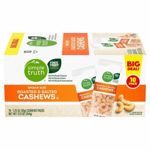Simple Truth® Roasted & Salted Cashews Perspective: front