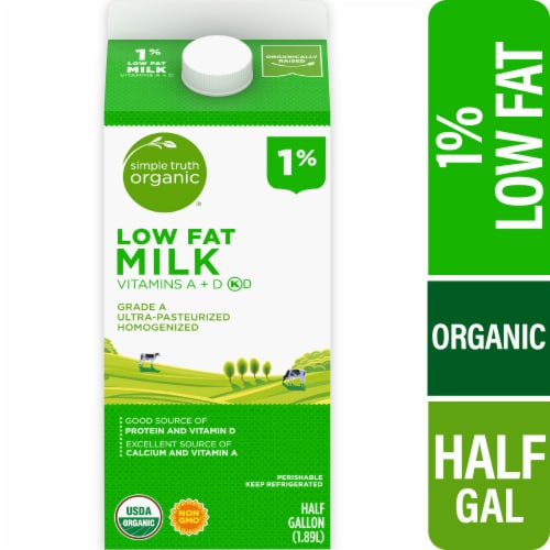 Simple Truth Organic® 1% Low Fat Milk Perspective: front