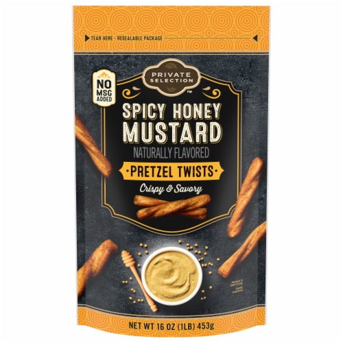 Private Selection™ Spicy Honey Mustard Pretzel Twists Perspective: front