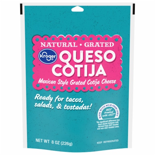 Kroger® Mexican Style Grated Queso Cotija Cheese Perspective: front