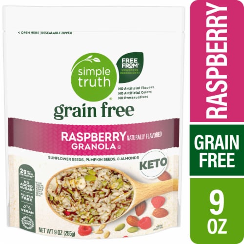 Simple Truth® Keto Grain Free Raspberry Granola Cereal Perspective: front