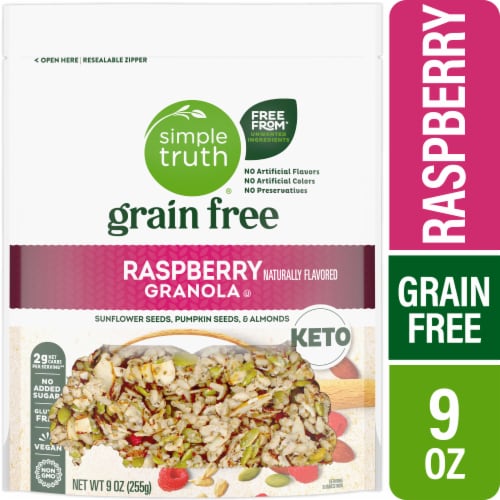 Simple Truth® Keto Raspberry Granola Perspective: front