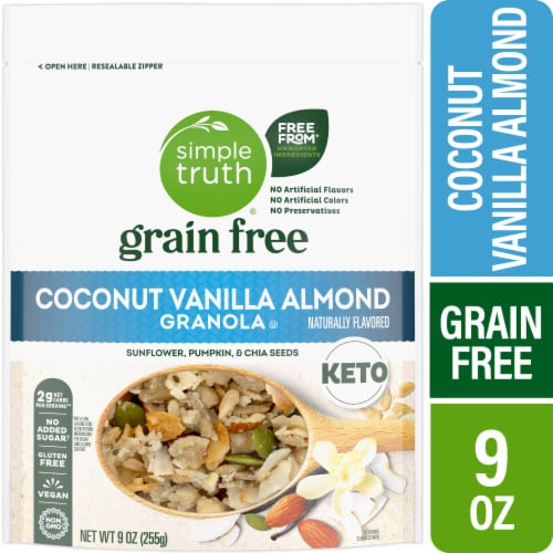 Simple Truth® Keto Grain Free Coconut Vanilla Almond Granola Cereal Perspective: front