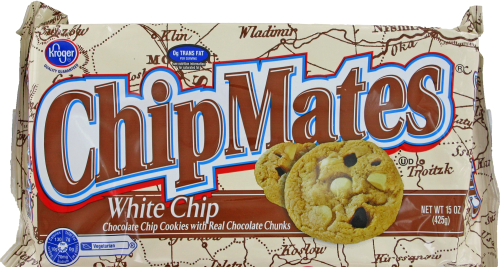 Kroger® ChipMates White Chocolate Chip Cookies Perspective: front