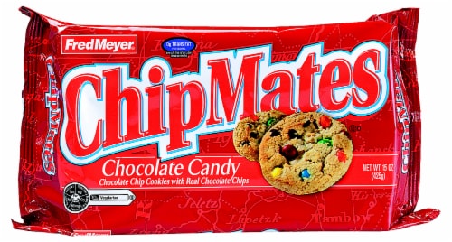 Fred Meyer® ChipMates Chocolate Chip Candy Cookies Perspective: front