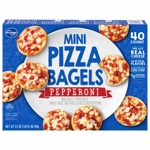 Kroger® Mini Pepperoni Pizza Bagels Perspective: front