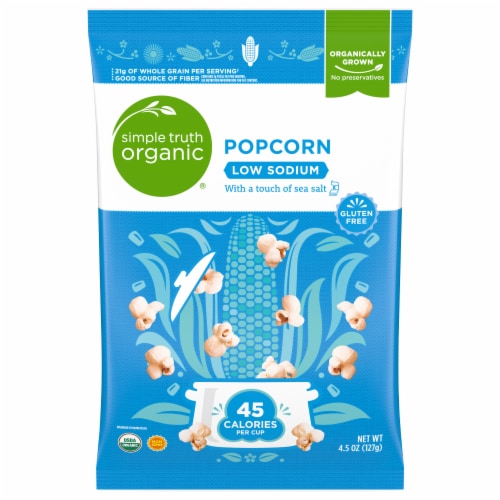 Simple Truth Organic® Low Sodium Popcorn Perspective: front
