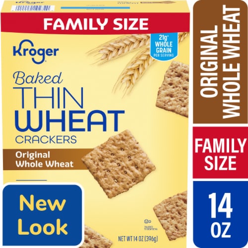 Kroger® Baked Wheat Crisp Crackers Perspective: front
