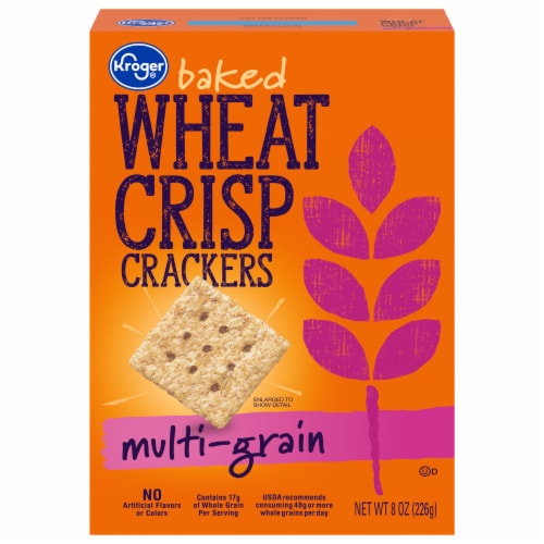 Kroger® Baked Wheat Crisp Multi-Grain Crackers Perspective: front