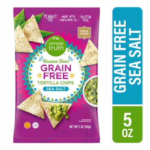 Simple Truth® Sea Salt Grain Free Tortilla Chips Perspective: front