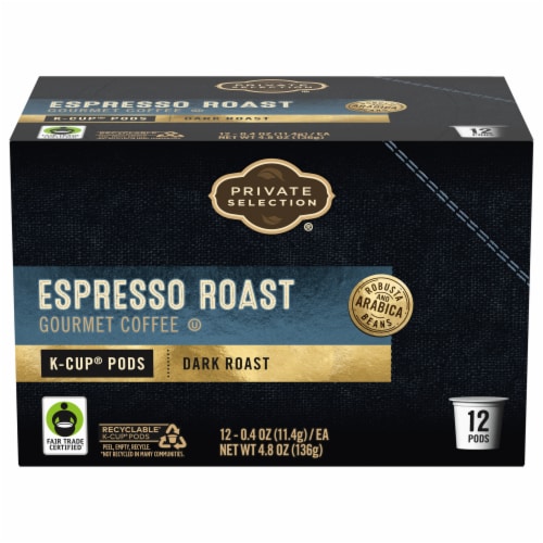Private Selection® Espresso Roast Dark Roast K-Cup Coffee Pods Perspective: front