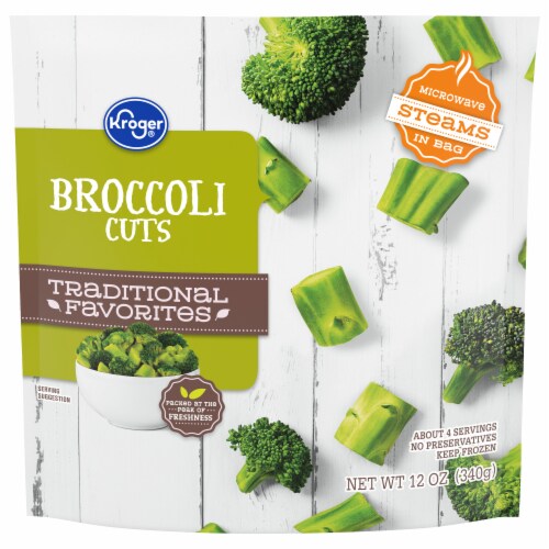 Kroger® Traditional Favorites Frozen Broccoli Cuts Perspective: front