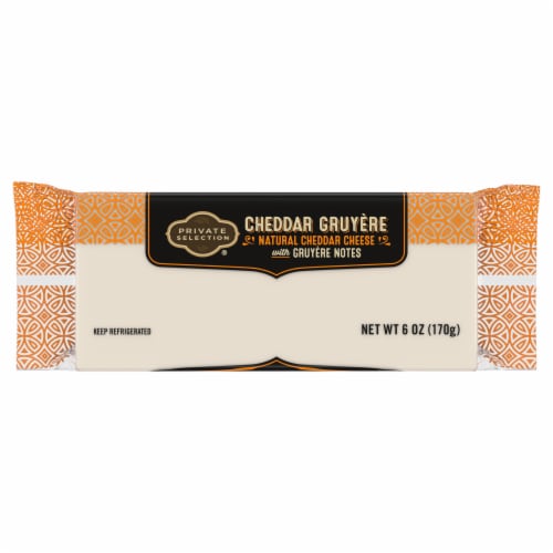 Private Selection® Cheddar Gruyere Block Cheese Perspective: front