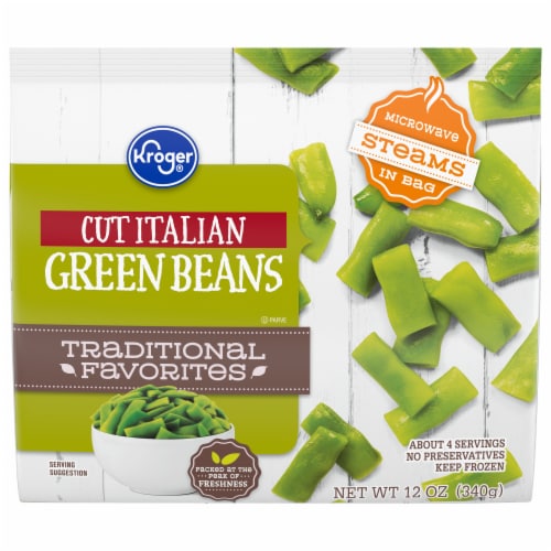 Kroger® Traditional Favorites Frozen Green Beans Italian Cut Perspective: front