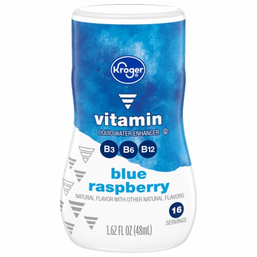 Kroger® Vitamin Blue Raspberry Liquid Water Enhancer Perspective: front