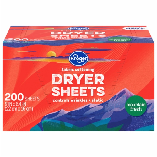 Kroger® Mountain Dryer Sheets Perspective: front