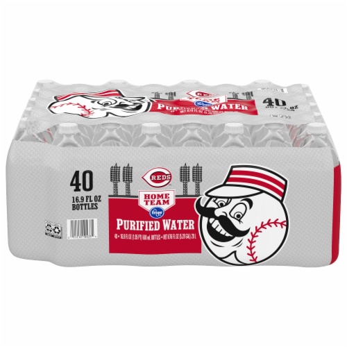 Kroger® Reds Home Team Purified Bottled Water Perspective: front