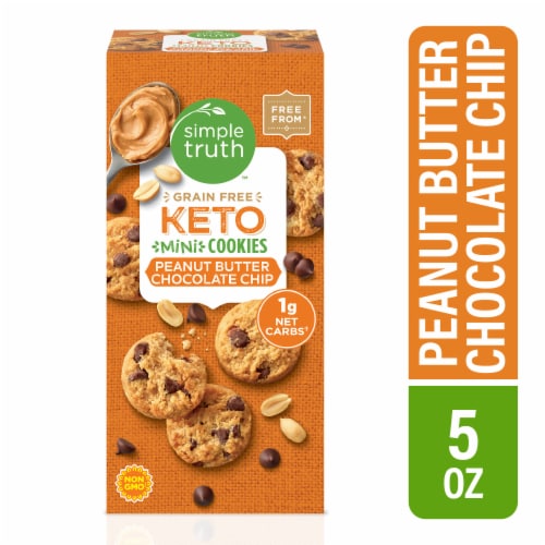Simple Truth® Keto Peanut Butter Chocolate Chip Cookies Perspective: front