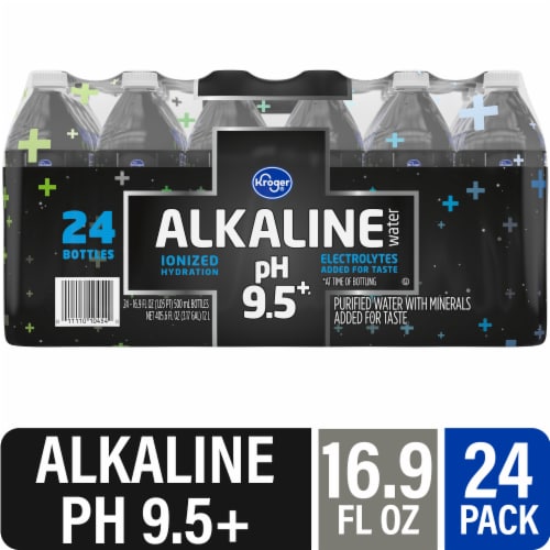 Kroger® Alkaline Bottled Water, 24 bottles / 16.9 fl oz - Kroger