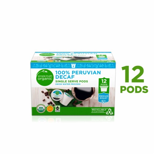 Simple Truth Organic® 100% Peruvian Decaf K-Cup Coffee Pods Perspective: front