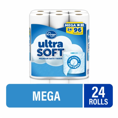 Kroger® Ultra Soft Mega Roll Toilet Paper Perspective: front