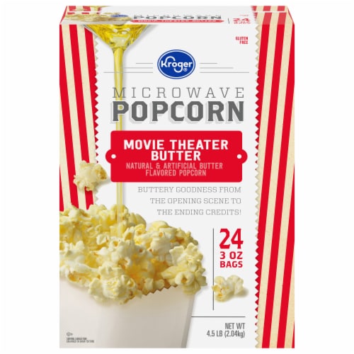 Kroger® Movie Theater Butter Microwave Popcorn Perspective: front