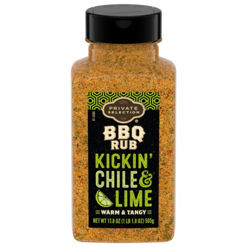 Private Selection® Kickin' Chile & Lime BBQ Rub Perspective: front