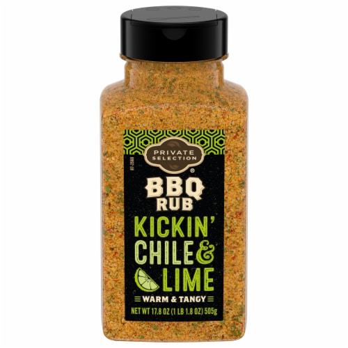 Private Selection® Kickin' Chile & Lime BBQ Rub Perspective: front