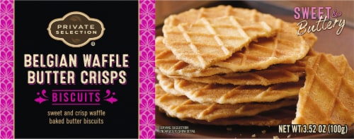 Private Selection® Belgian Waffle Butter Crisps Perspective: front