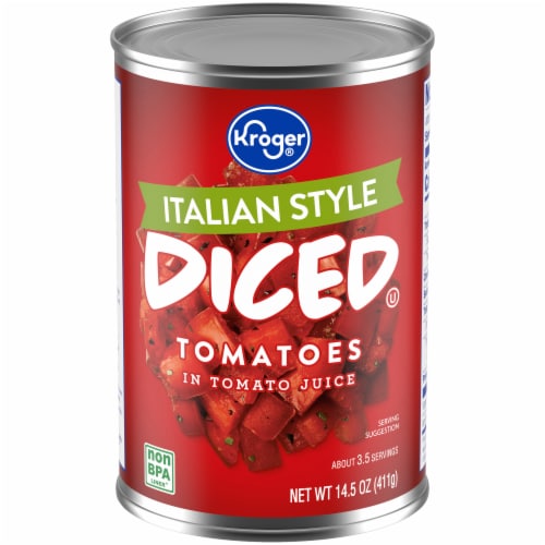 Kroger® Italian Diced Tomatoes Perspective: front
