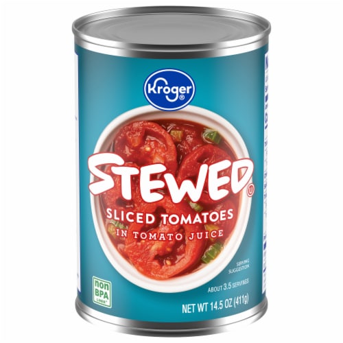 Kroger® Stewed Tomato Can Perspective: front