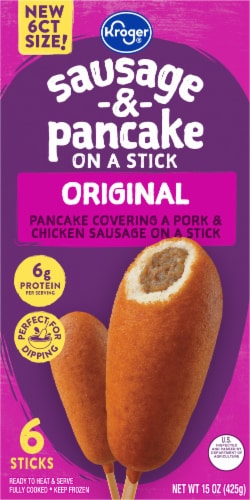 Sausage Stuffed Pancake Sticks