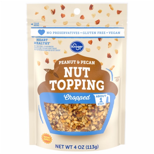 Kroger® Peanut and Pecan Chopped Nut Topping Perspective: front