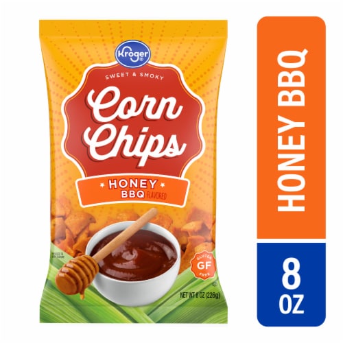 Kroger® Honey BBQ Flavored Corn Chips Perspective: front